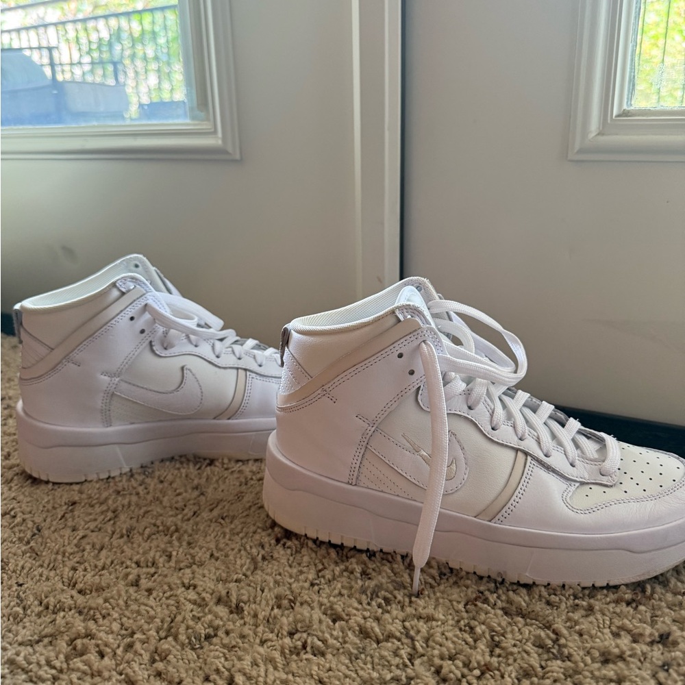 Nike Women's Cream High-Top Sneakers - Picture 5 of 5